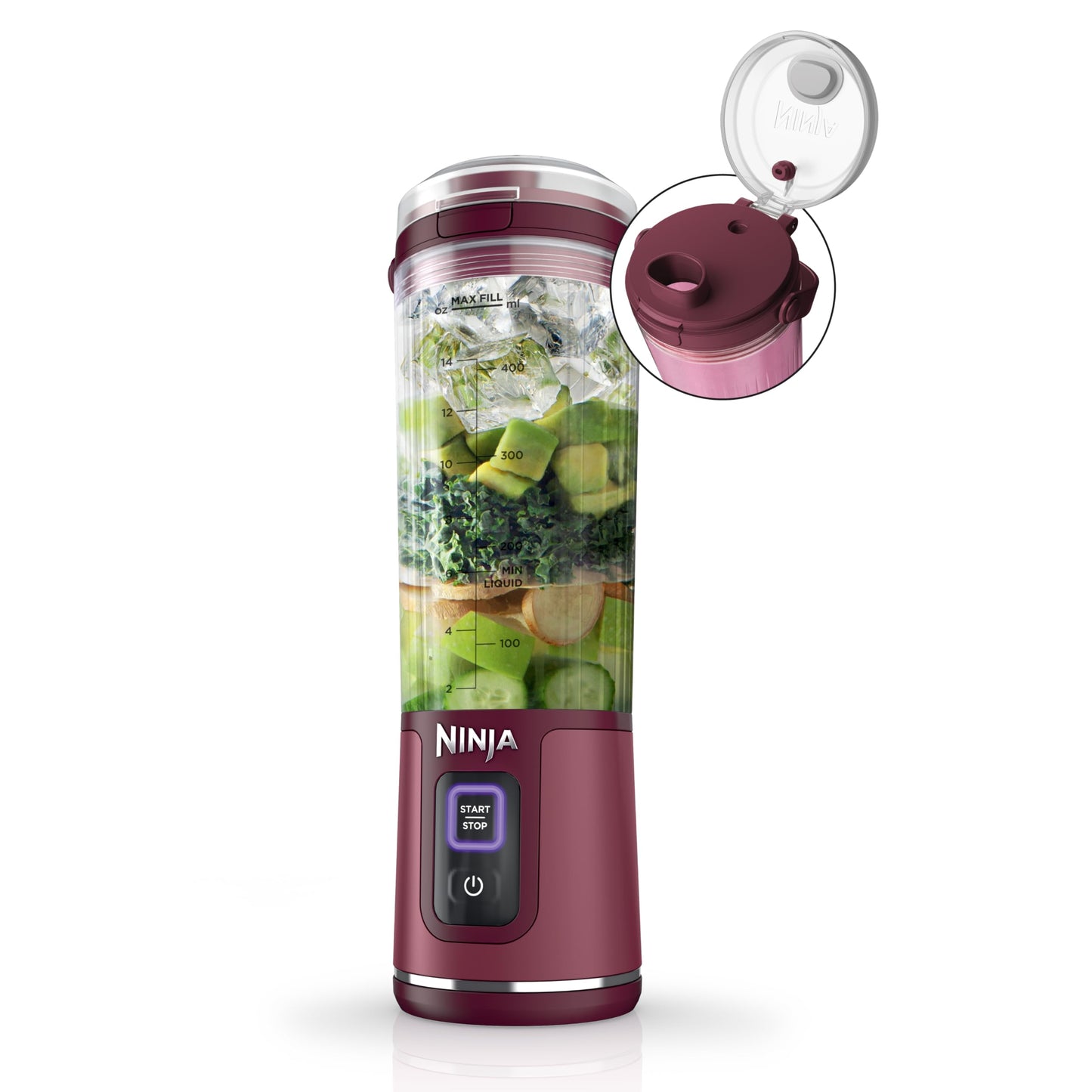 Ninja Blast Portable Blender, Cordless,18oz Vessel, Vanilla Bean, BC151VB