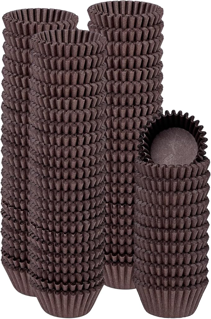 qiqee Coffee Cupcake Liners, 300 Count, Jumbo Size