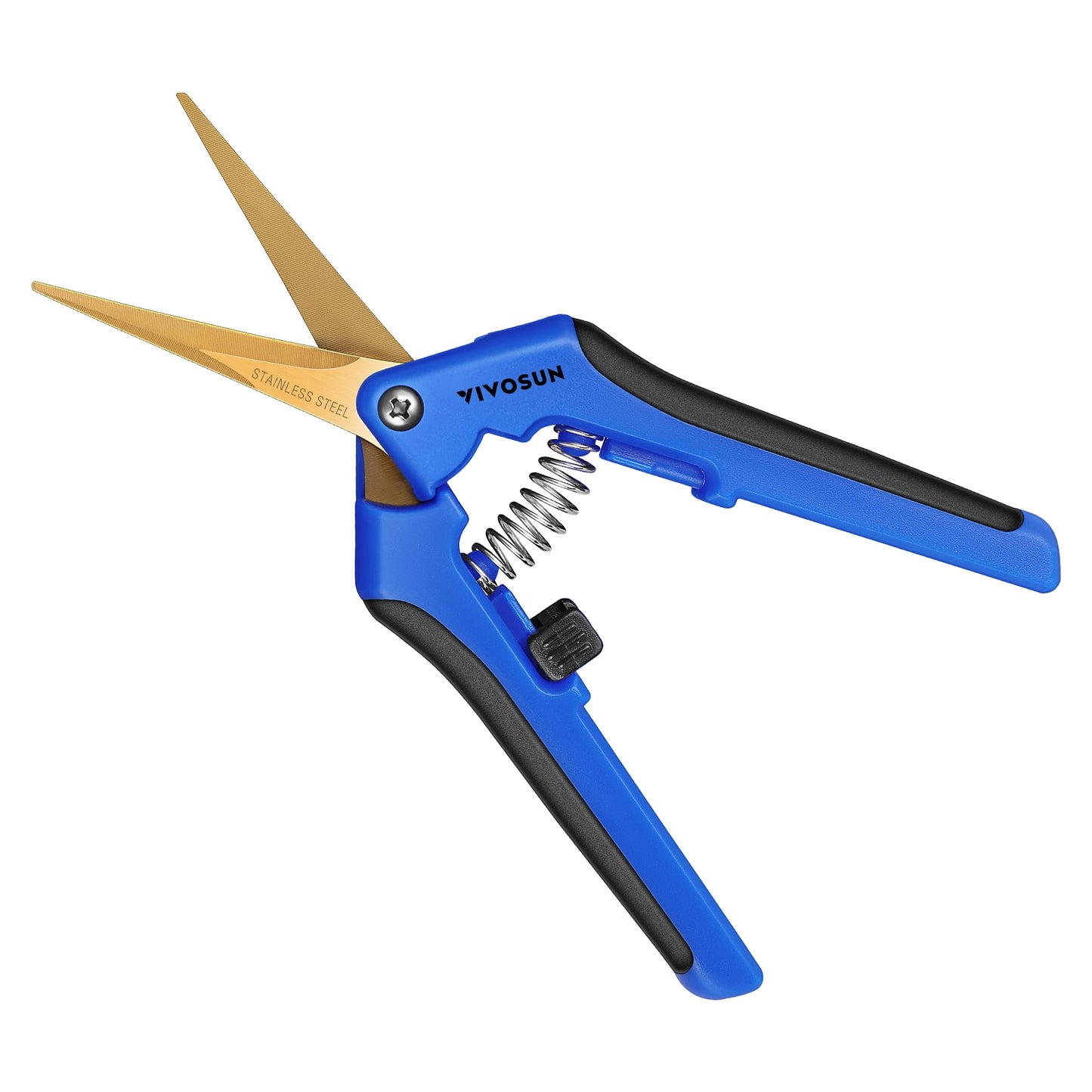 VIVOSUN 6.5 Inch Garden Scissors, Orange Pruning Shears for Plants, 6-Pack