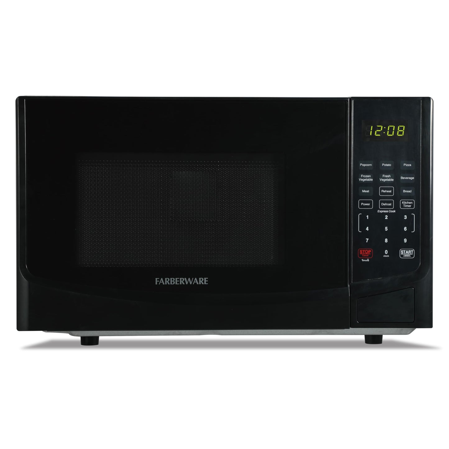 Farberware 0.7 Cu. Ft. Countertop Microwave Oven – 700 Watts Power, Auto Cook Settings, Defrost, Easy Clean and Child Safety Lock - White