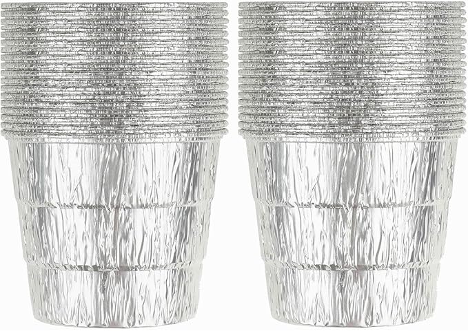 Drip Grease Bucket & 15-Pack Liners for Traeger 20/22/34, Pit Boss, etc Pellets Smoke (Silver 15)