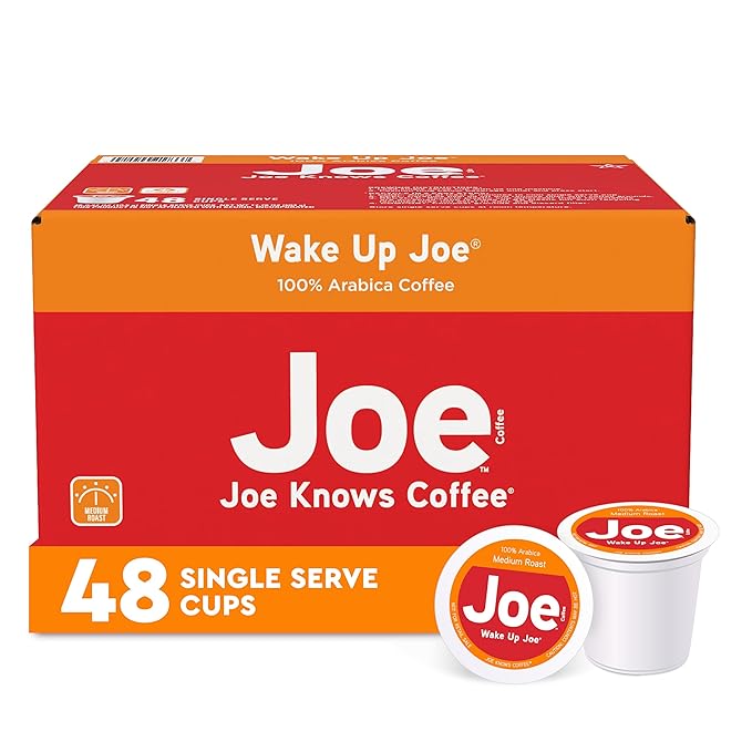 Joe Knows Coffee Single Serve Cups Pods and Capsules, Tall Dark and Handsome, 48 Count