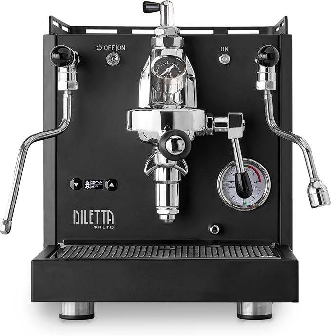 Diletta Alto Espresso Machine with Flow Control | Dual Boiler | PID | Shot Timer | Adjustable OPV | (White)