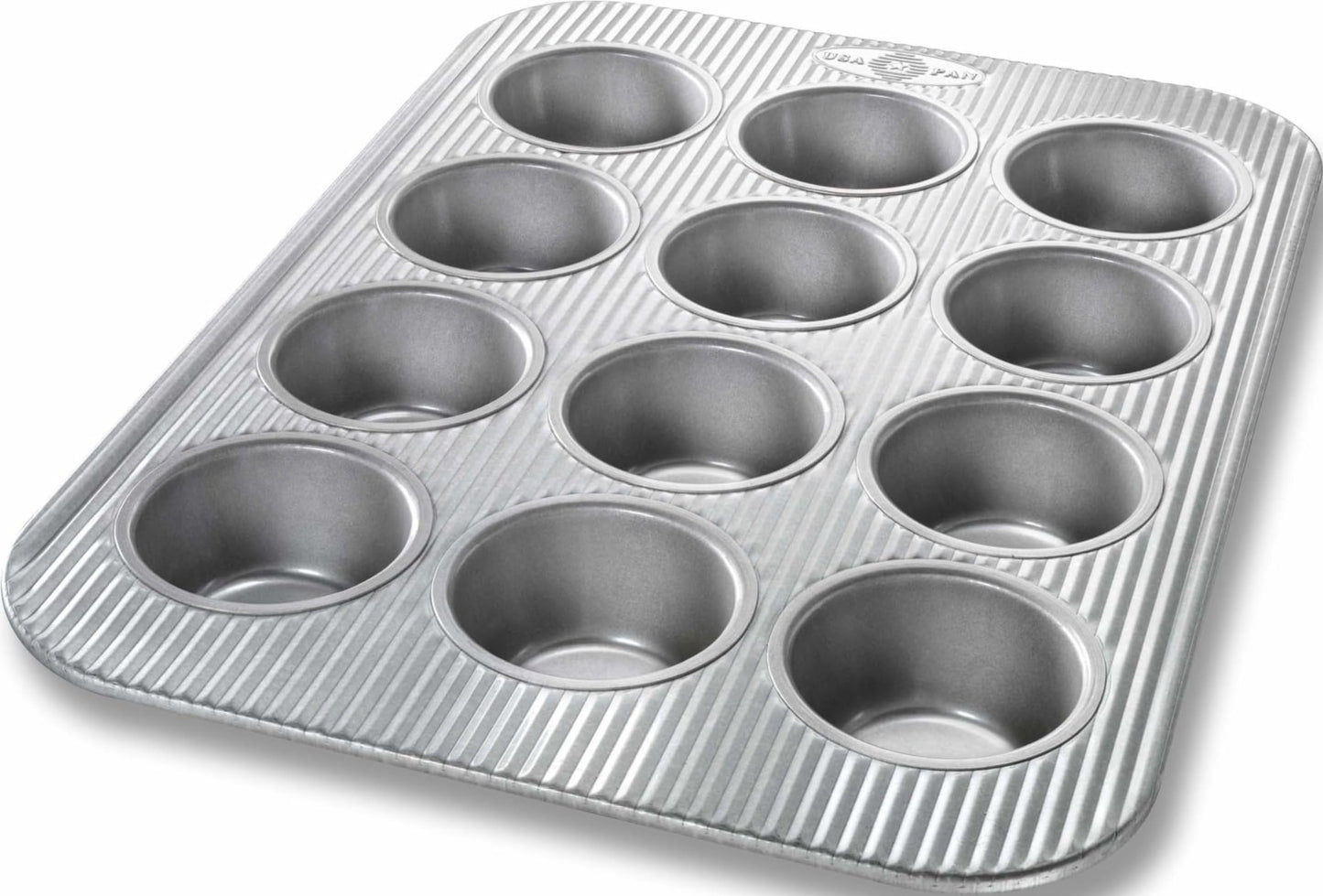 USA Pan Jumbo Texas Muffin Pan, 6 Well, Nonstick & Quick Release Coating, Aluminized Steel