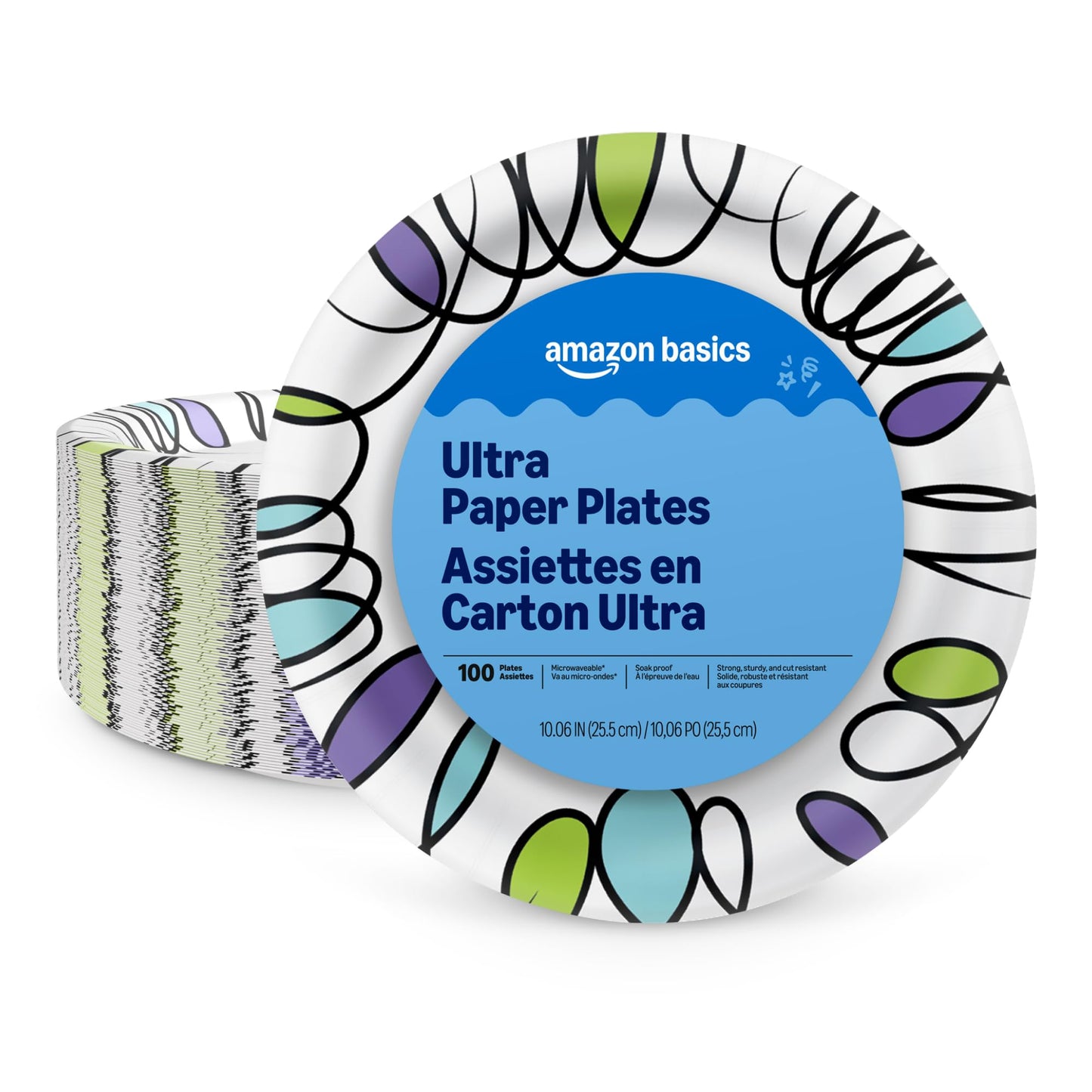 Ultra Paper Plates, 8.62 Inch, Disposable, 880 Count (4 Pack of 220), Packaging May Vary
