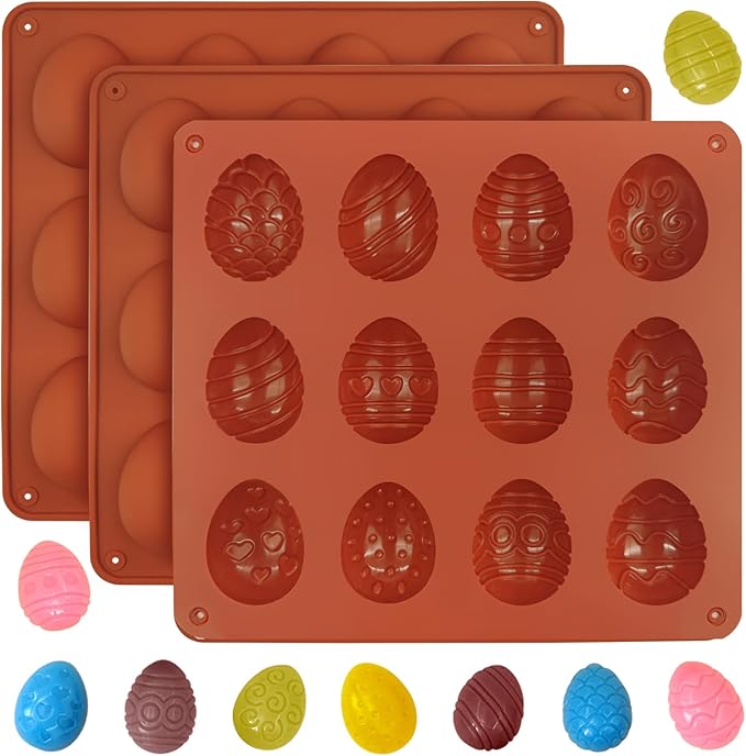 Christmas Candy Molds Silicone Chocolate Mold Christmas Tree Gingerbread Snowman Glove Bell Shape Gummy Mold for Fondant Cupcake Decoration Set of 2(Brown)