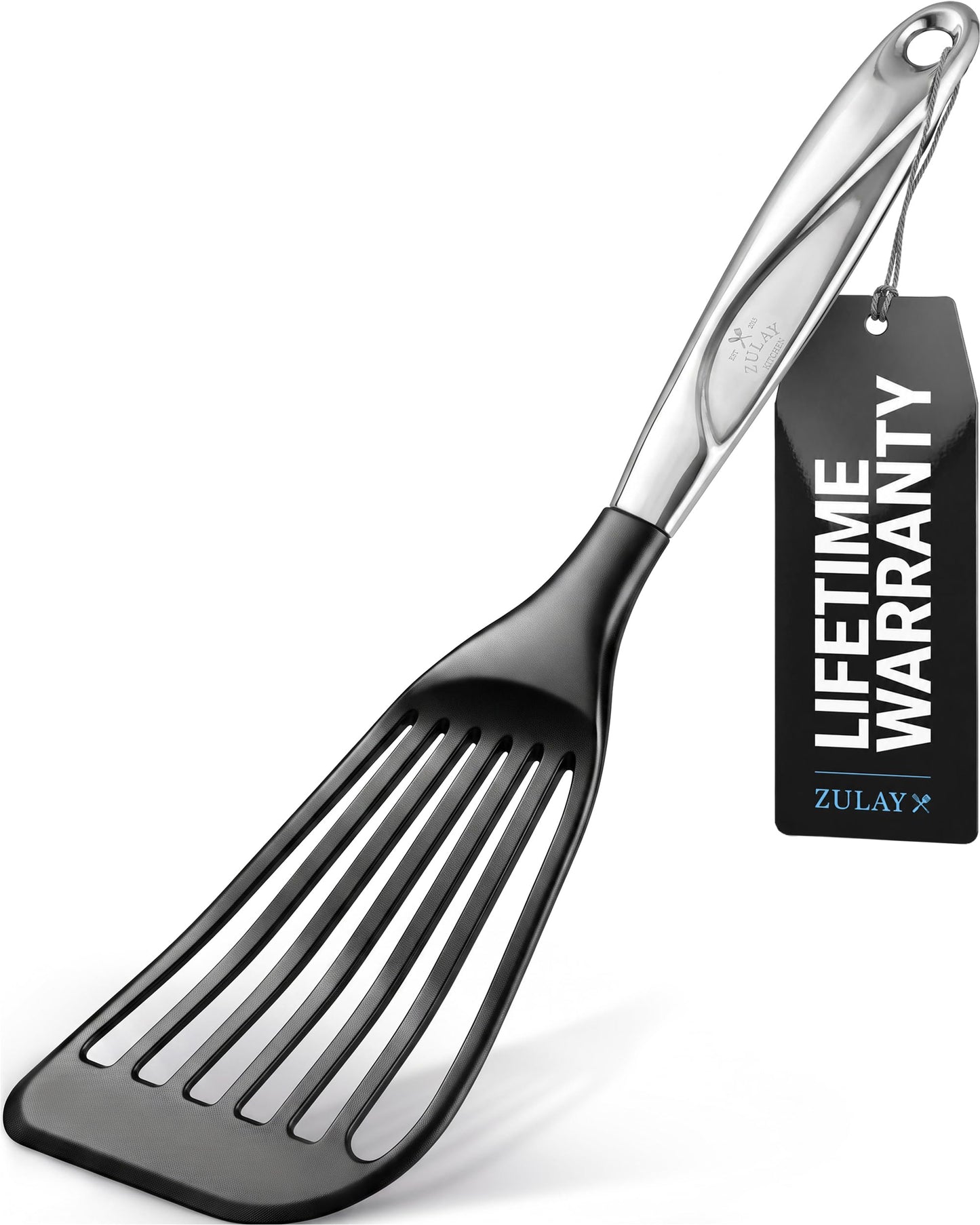 Zulay Kitchen Stainless Steel Fish Turner Spatula