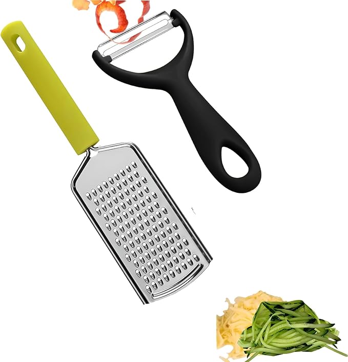 Apple Peeler:Pear Fruit Vegetable Peeler,Manual peeler for Peeling Apples, Pears, Cucumber;Garlic Carrot Potato Cheese Zester Grater, Essential Kitchen Tool(2-Pack) (blue)