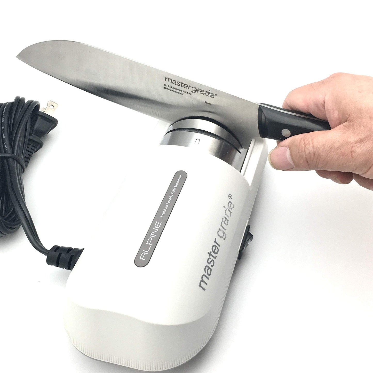 Master Grade Commercial Electric Knife Sharpener with 3 Pair of Sharpening Wheel