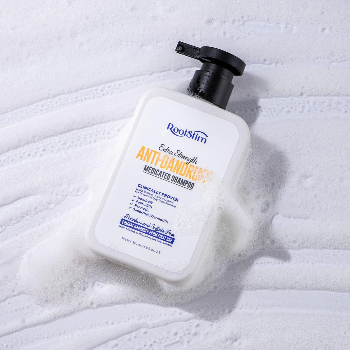 Seborrheic Dermatitis & Folliculitis Dandruff Shampoo: Anti Fungal Medicated Shampoo for Healthy Scalp with Selenium Sulfide & Botanical Extracts - Flakes Itchy and Oily Scalp Relief Stop Hair Loss