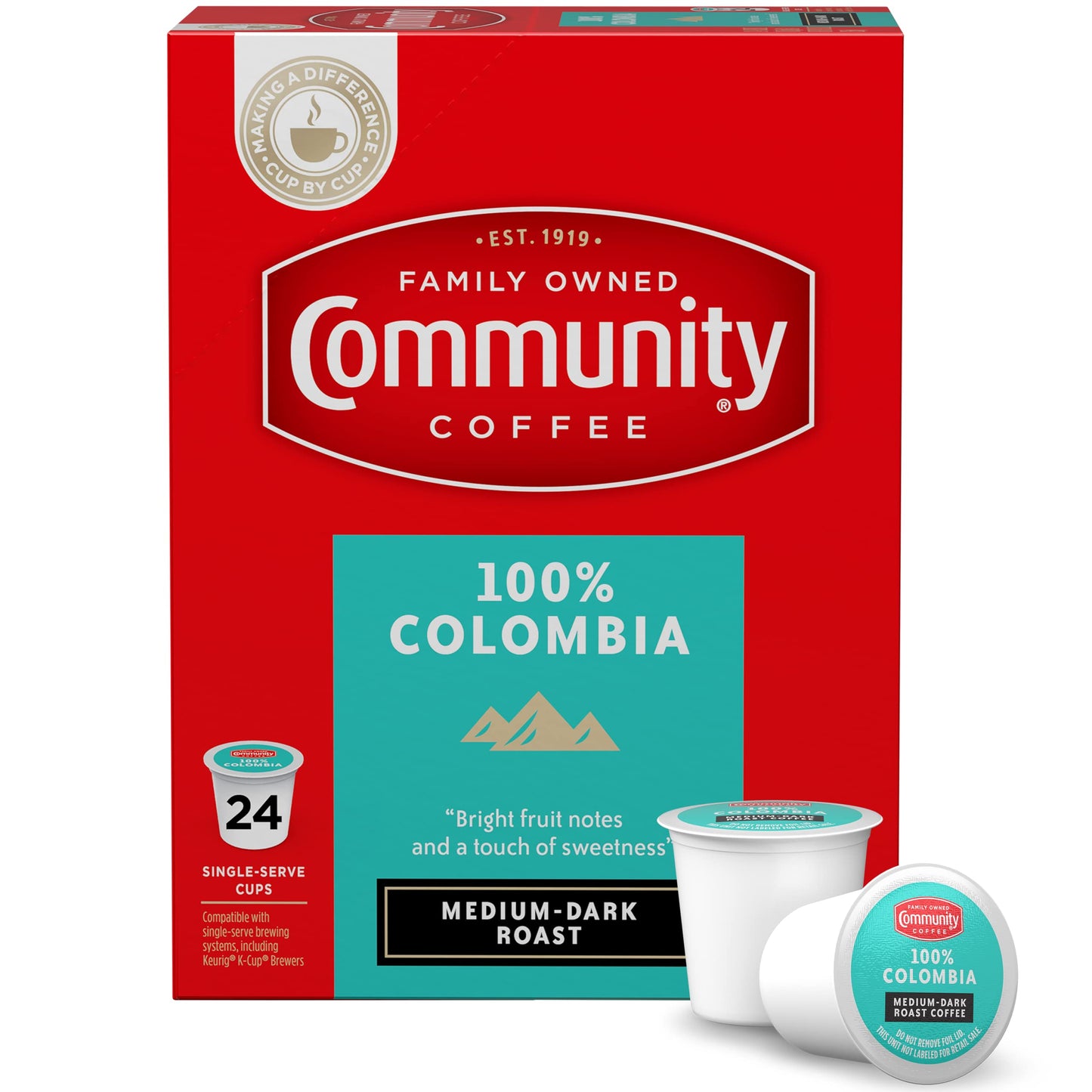 Community Coffee Grandma's Sugar Cookie Keurig K-Cup Pods, Limited Edition Holiday Flavor, Natural Ingredients, 10 Count (Pack of 6)