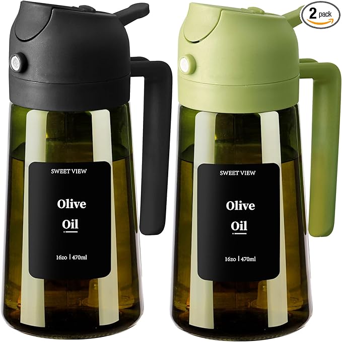 SWEET VIEW Olive Oil Dispenser and Oil Sprayer