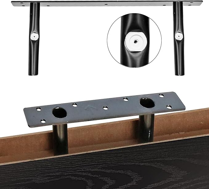 QEEIG ‎Bathroom Shelves Over Toilet - Paper Storage Wall Mounted Farmhouse Decor Decorations Aesthetic Décor Sign Small Floating Shelf 2+1 Set 16 inch, Black (020B)