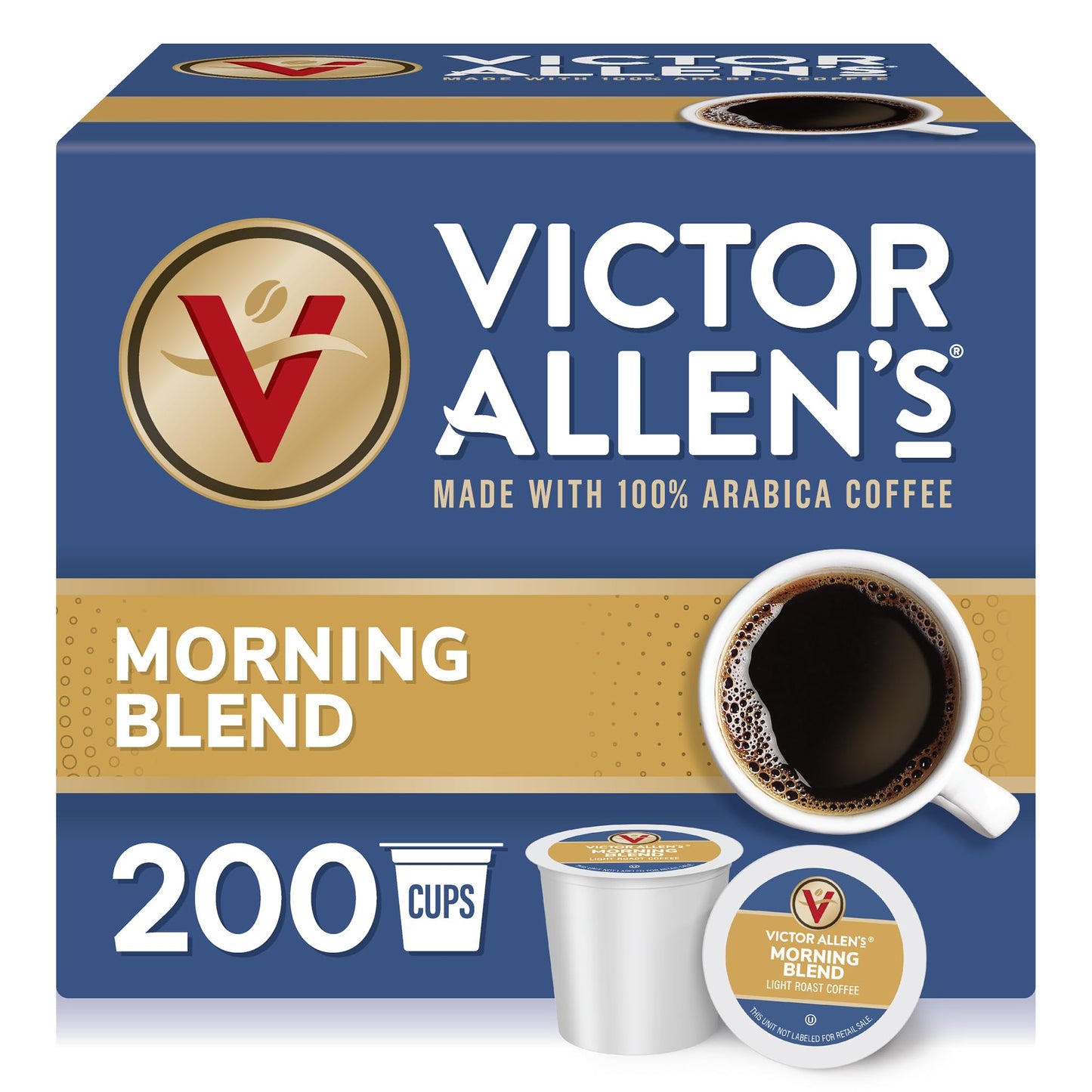 Victor Allen's Coffee Variety Pack (Morning Blend, 100% Colombian, Donut Shop Blend, and French Roast), 42 Count, Single Serve Coffee Pods for Keurig K-Cup Brewers