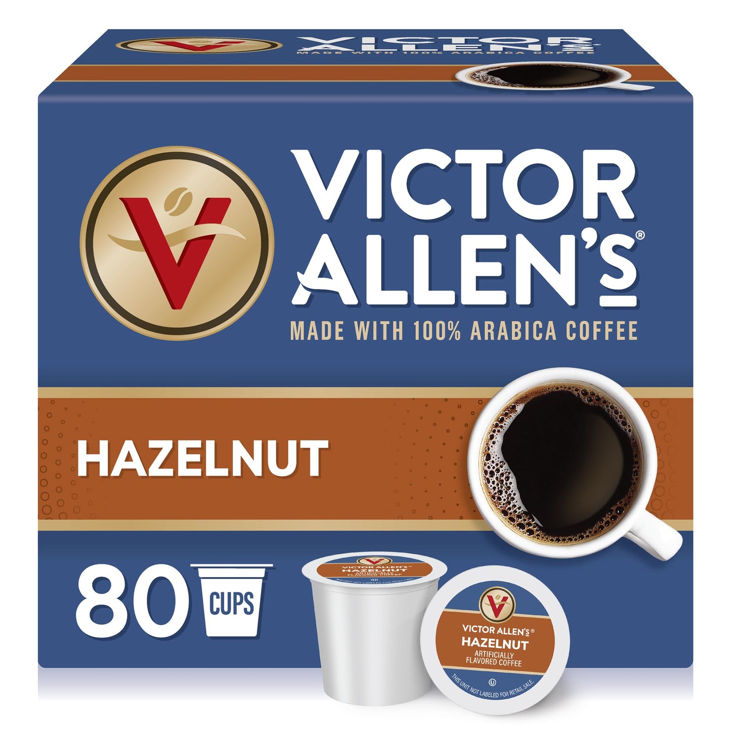 Victor Allen's Coffee Caramel Macchiato Flavored, Medium Roast, 42 Count, Single Serve Coffee Pods for Keurig K-Cup Brewers