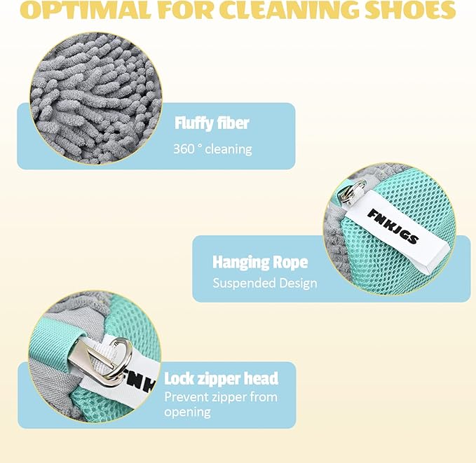 Shoe Washing Machine Bag:Shoe Washing Bag for Dryer & Washer, 2pcs Reusable Laundry Shoe Bag for Sneaker Tennis Shoes Unstain Cleaner Kit XXL (XXL Grey)
