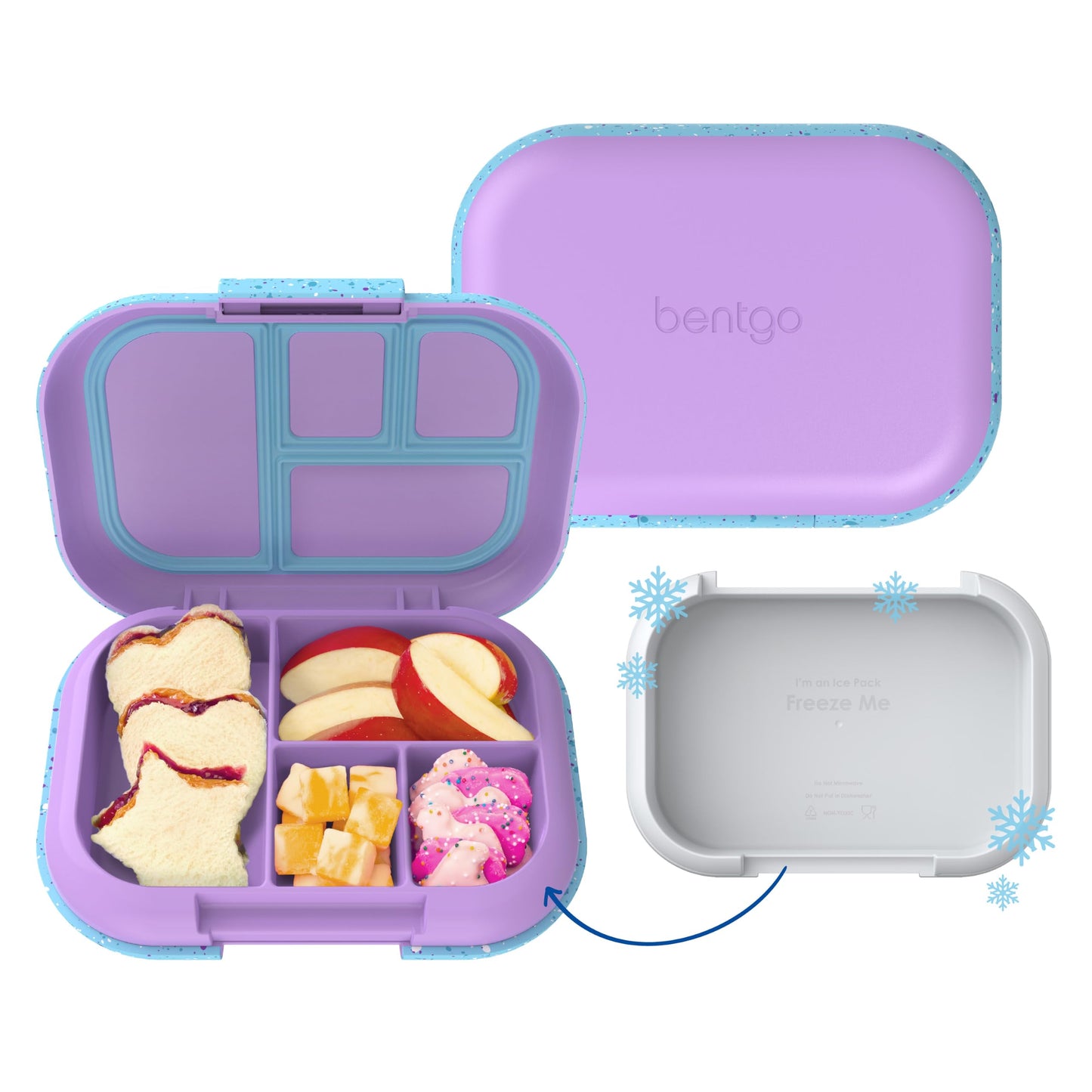 Bentgo Chill Kids 4-Compartment Bento Box Leakproof Lunch Box