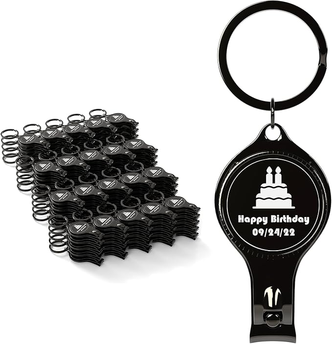 20pcs Personalized 4 in 1 Multi Function Bottle Opener, Nail Clipper, Wedding Favors Brewery, Private Customized, Gold, Multitool Gifts for Men