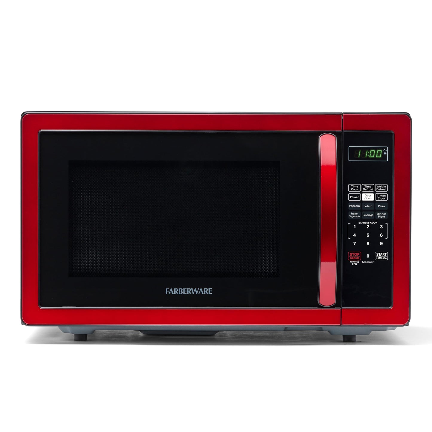 Farberware 1.6 Cu. Ft. Countertop Microwave Oven – 1100 Watts Power, Smart Sensor Auto Cook Settings, Defrost, Easy Clean and Child Safety Lock - Stainless