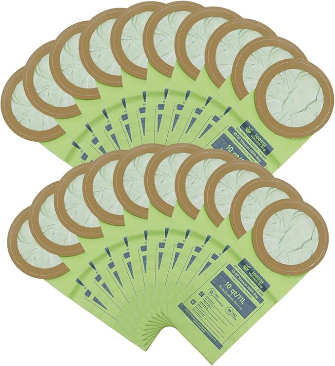 20 Pack 107314 Backpack Vacuum Bags Compatible with ProTeam 6 QT Vac