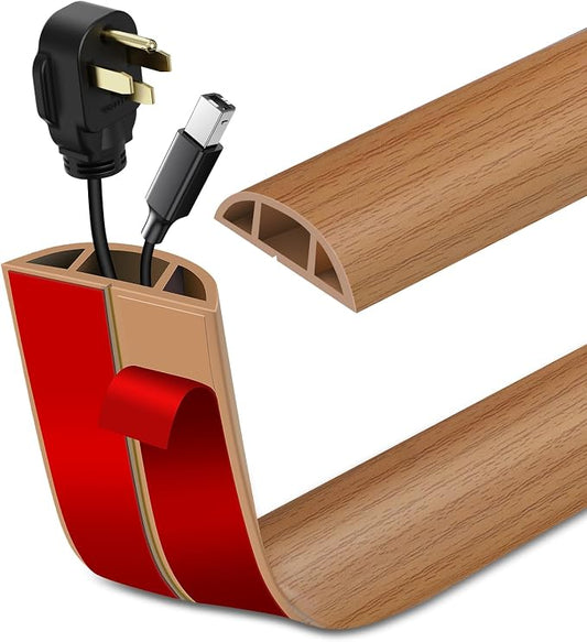 Floor Cord Cover Self Adhesive Cord Hider Floor Extension Cord Covers