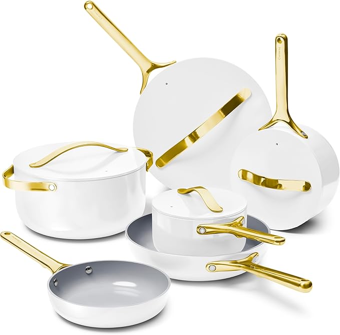 Caraway 16-Piece Deluxe Non-Stick Ceramic Cookware Set