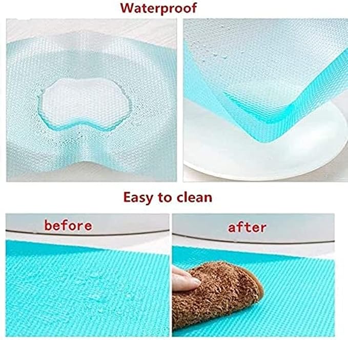 15PCS Shelf Mats Refrigerator Liners Washable Refrigerator Pads Fridge Mats Drawer Placemats Home Kitchen Gadgets Accessories Organization for Top Freezer(5green+5pink+5blue)
