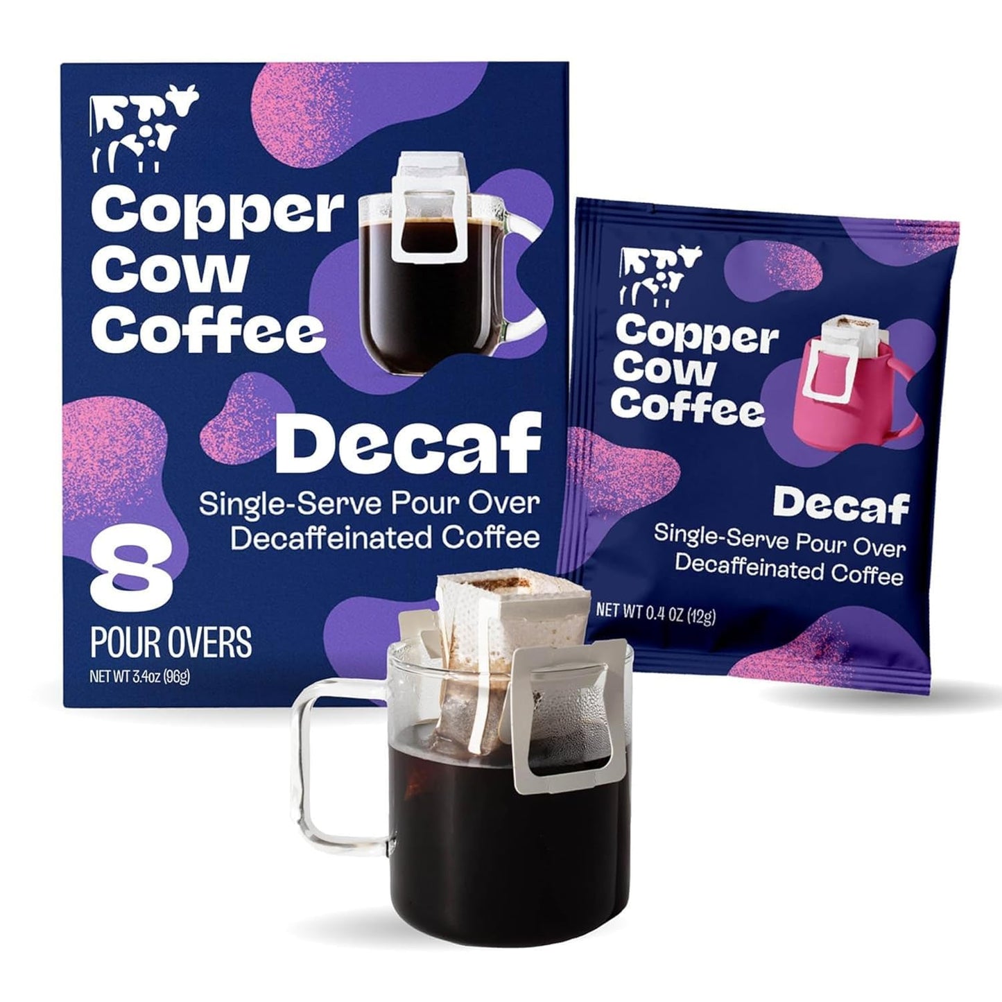 Copper Cow Coffee Vietnamese Pour Over Variety Pack, 5 Single-Serve Filters