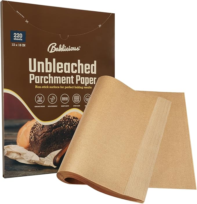 Baklicious 5.5x5.5inch 1100pcs Unbleached Non-Stick Hamburger Patty Paper Squares