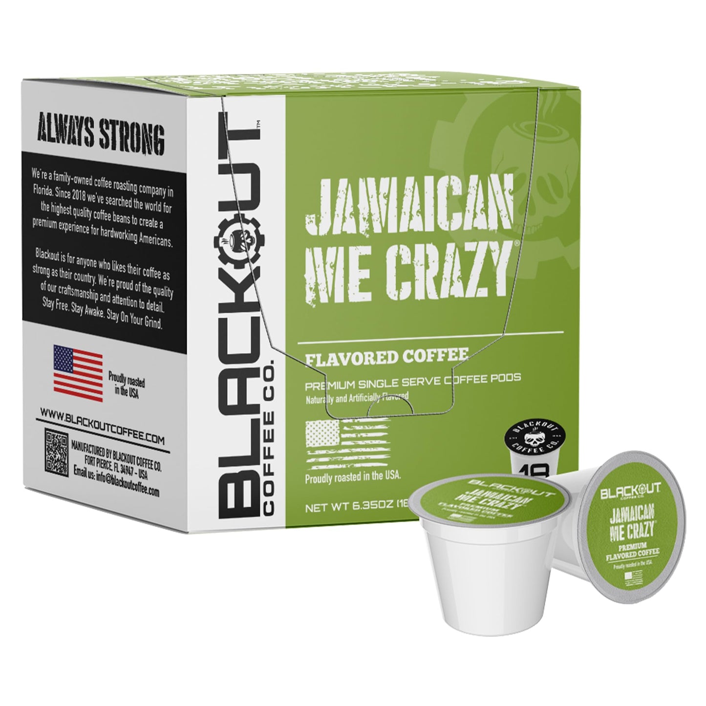 Blackout Coffee Climax Flavored Coffee Pods, 18 Count