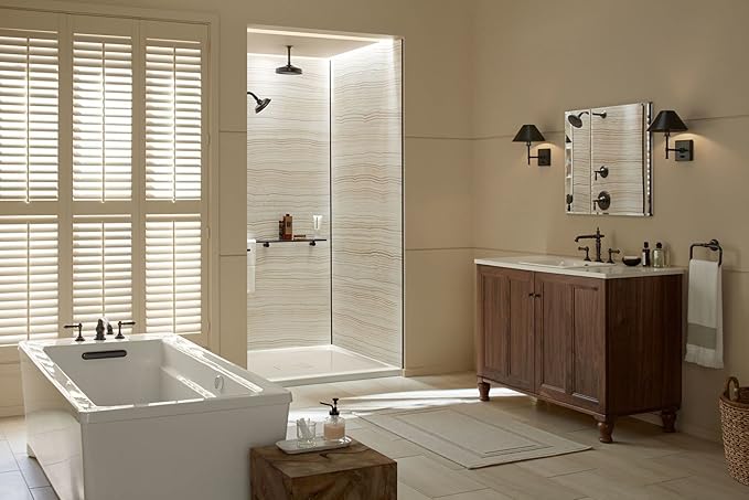Kohler CB-CLC3026FS Bathroom Medicine Cabinet with Mirror, Beveled Mirror Doors, Adjustable Shelves, Rectangular Beveled Edge, 30 in. W x 26 in. H