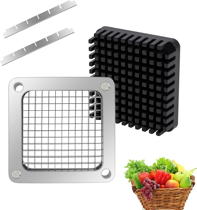KELEYU 2Pcs 1/4''&3/8''Commercial Vegetable Replacement Chopper Blade
