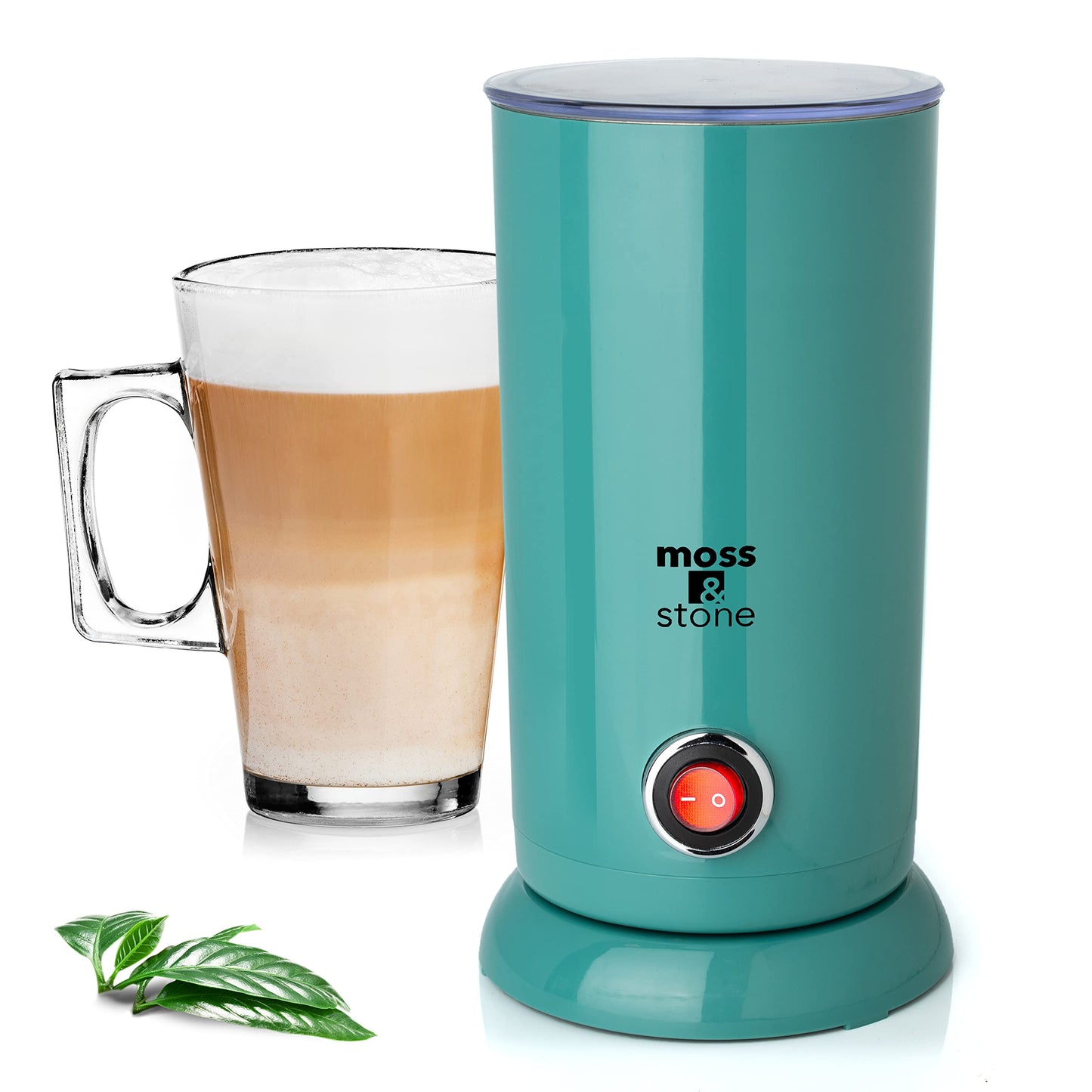 Moss & Stone Electric Milk Frother & Milk Warmer for Latte & Cappuccino