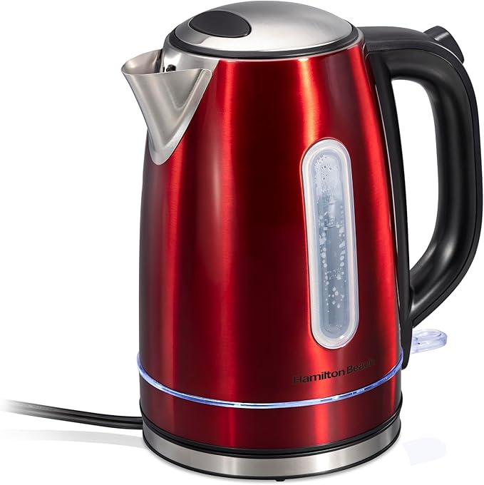 Hamilton Beach 1.7 Liter Electric Tea Kettle, Water Boiler & Heater