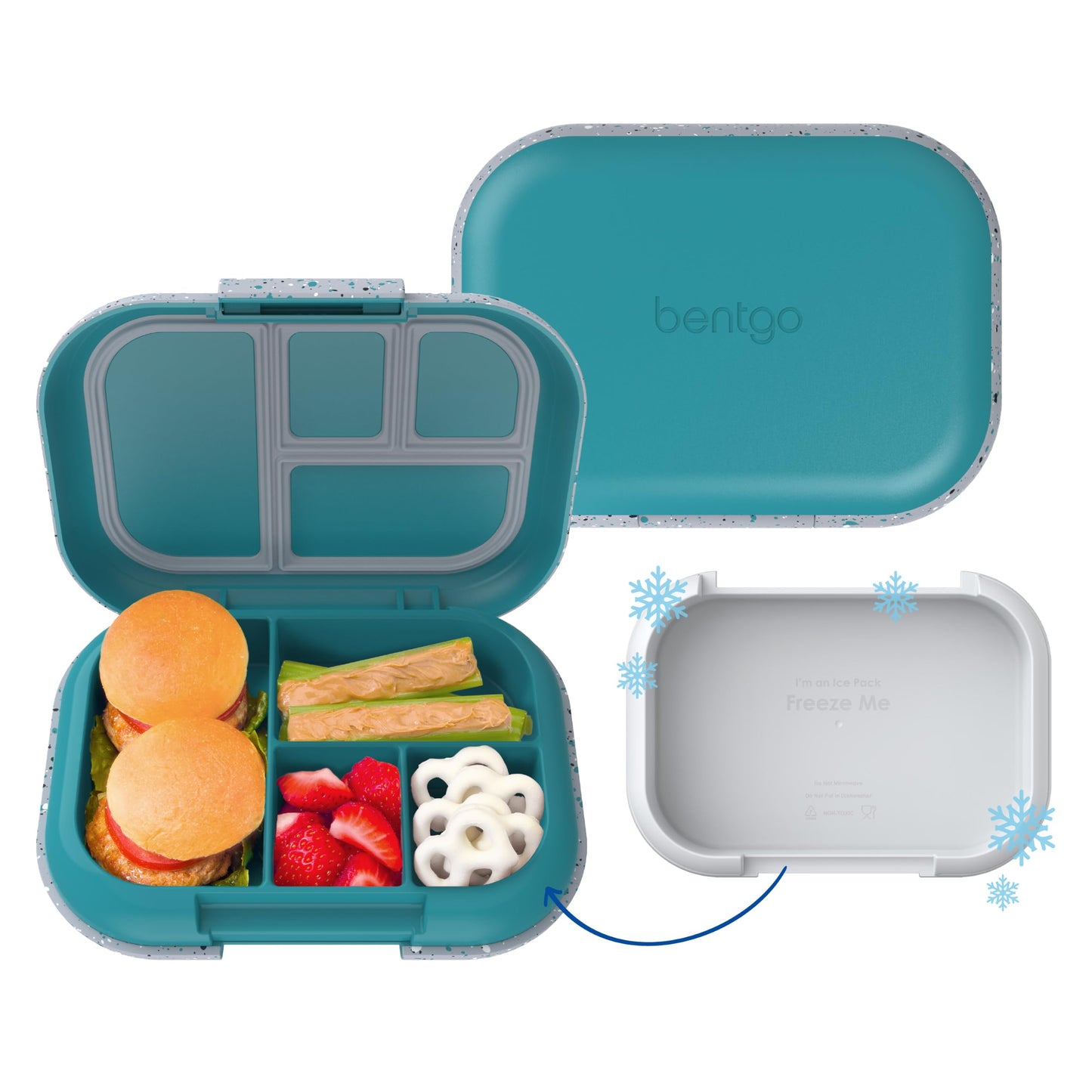 Bentgo Chill Kids 4-Compartment Bento Box Leakproof Lunch Box