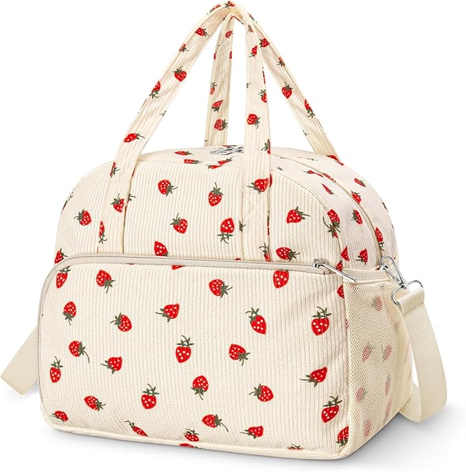 Coobiiya 13L Insulated Lunch Bag for Women & Men, Reusable Corduroy Lunch Tote, Large-Capacity Lunch Box with Leak-Resistant Liner