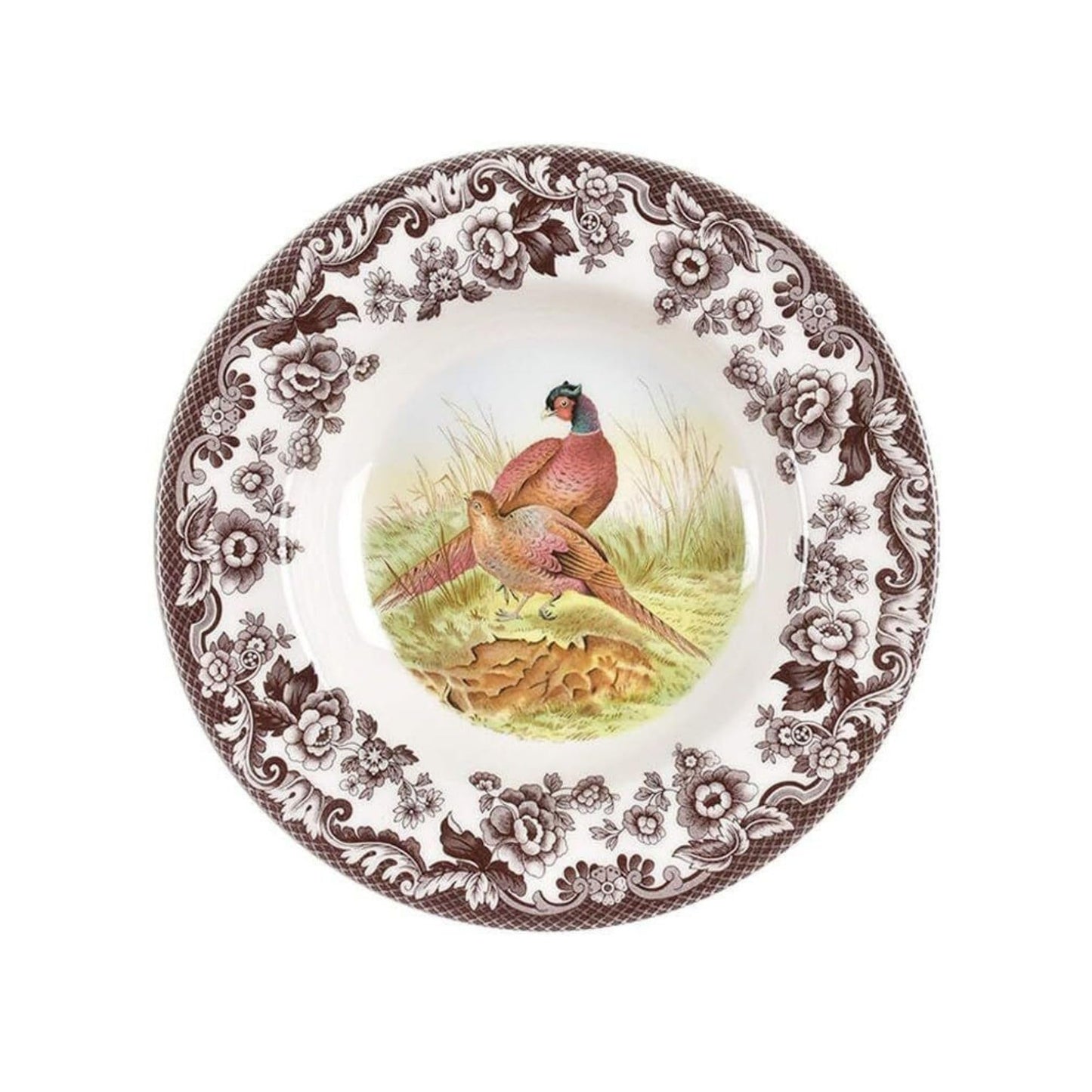 Spode Woodland Turkey 9" Soup Plate