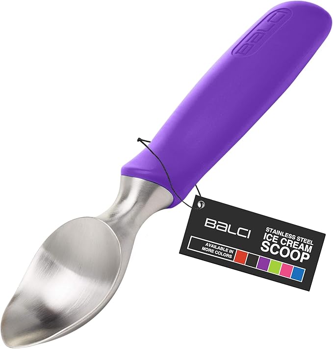 BALCI Stainless Steel Ice Cream Scoop - Black