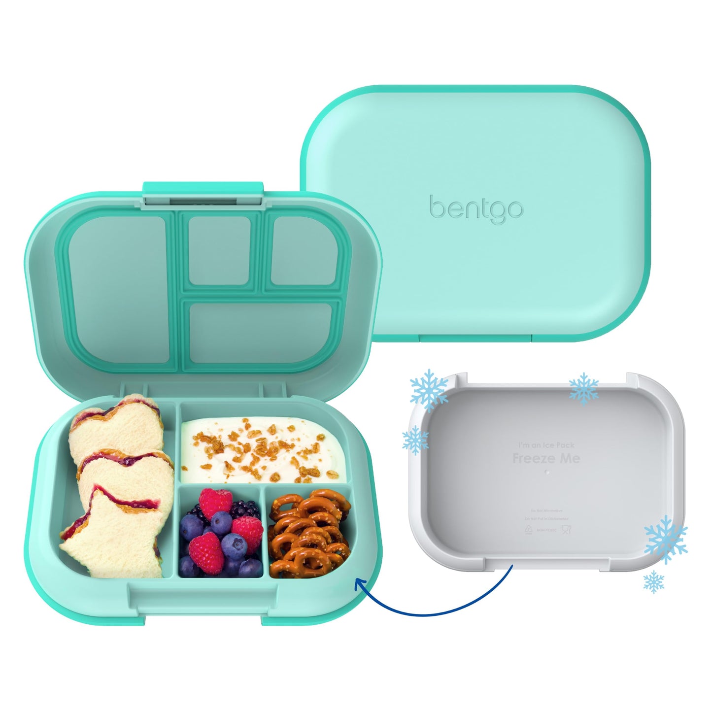 Bentgo Chill Kids 4-Compartment Bento Box Leakproof Lunch Box