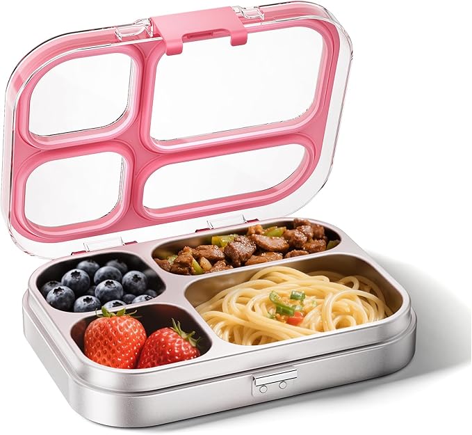 G.a HOMEFAVOR Stainless Steel Lunch Box, Pink, 800 ml/27 oz
