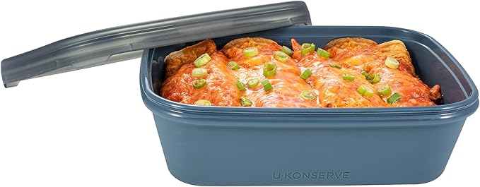 U-Konserve Platinum Silicone Food Container Bento Box 8 oz Night Harvest