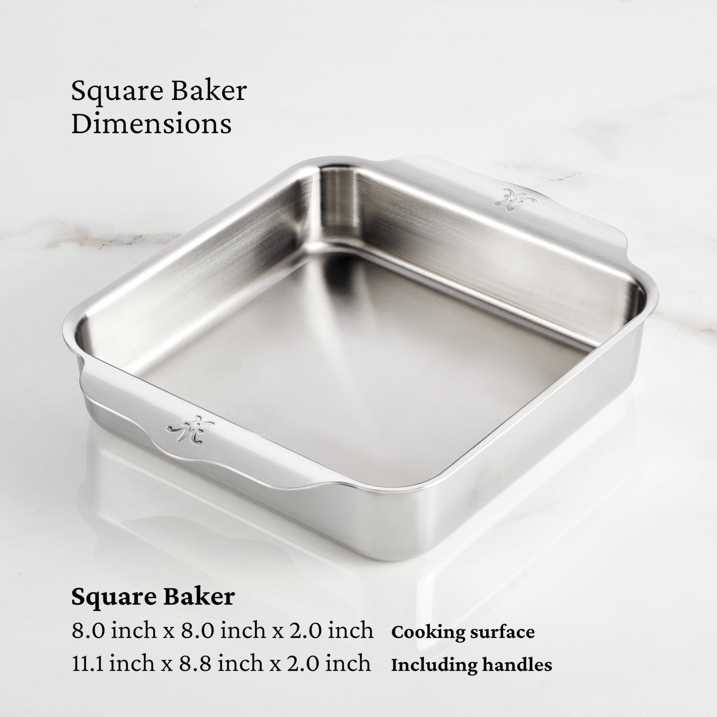 Hestan Provisions OvenBond - 8" x 8" Stainless Steel Square Baking Pan