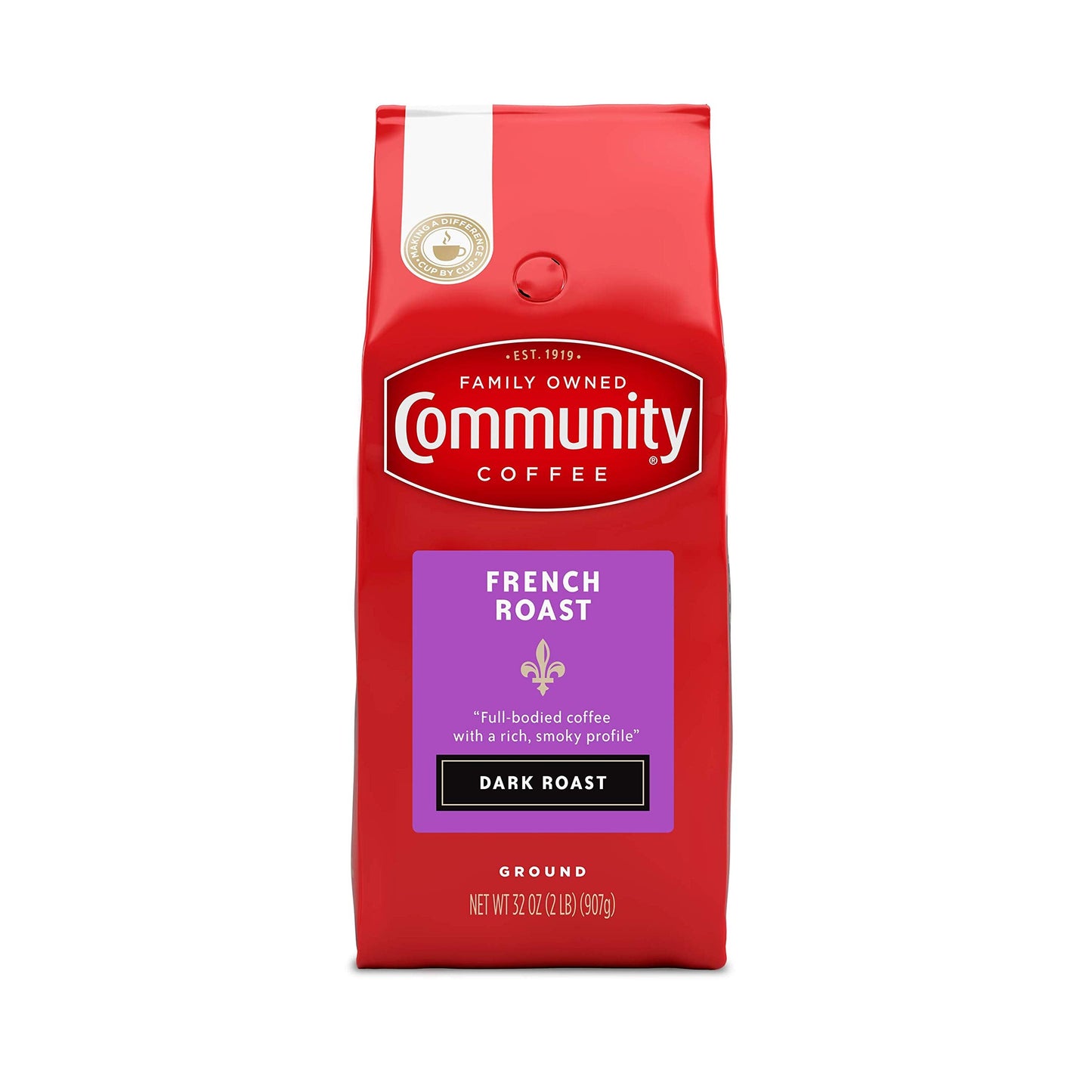 Community Coffee 100% Colombia 72 Ounce, Medium Dark Roast Ground Coffee, 12 Ounce (Pack of 6)