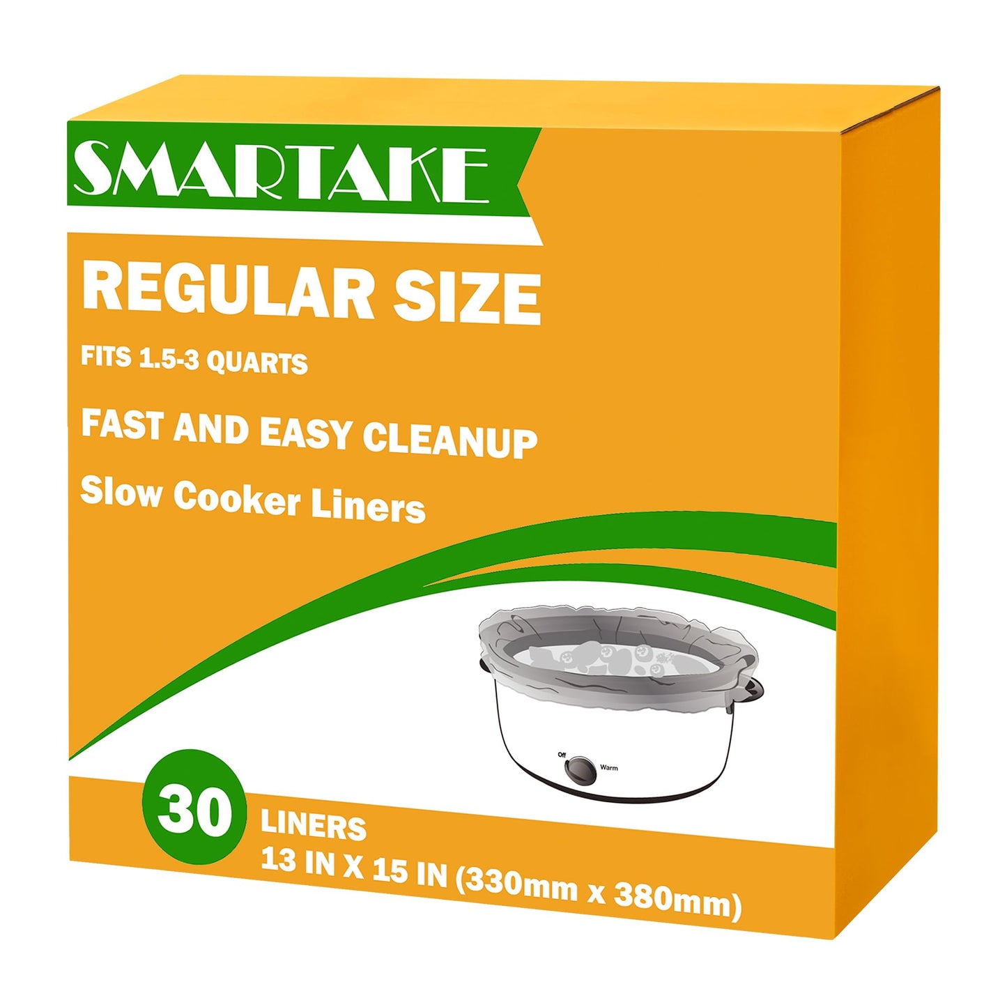 SMARTAKE Slow Cooker Liners, Large Size 14"x 22" 15 Liners