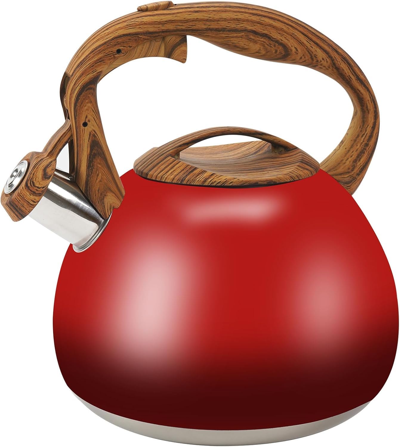 Foedo 3.2Qt Stainless Steel Whistling Tea Kettle Stovetop, Dark Green
