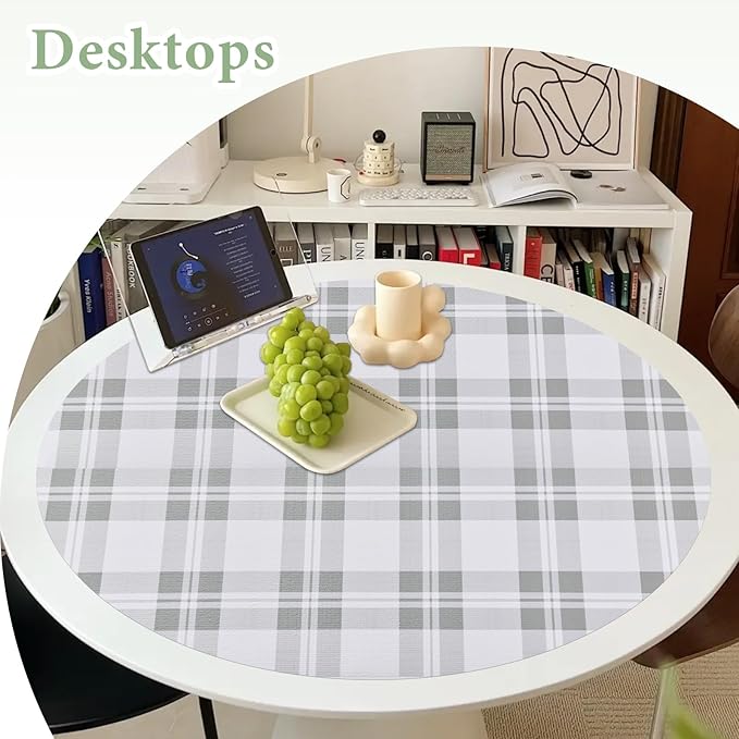 Drawer and Shelf Liner for Kitchen Cabinet: 17 in X 20 Ft Non Slip Waterproof Shelf Paper Non Adhesive Refrigerator Liners Light Grey Lattice Easy Liners for Bathroom