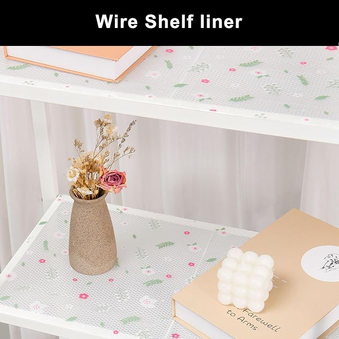 Cooyes Shelf Liner – Premium Non-Adhesive Cabinet & Drawer Liner for Kitchen – Waterproof Shelf Paper with Modern Pattern – Durable EVA Cabinet Mat – Easy to Cut （12" W x 120" L）