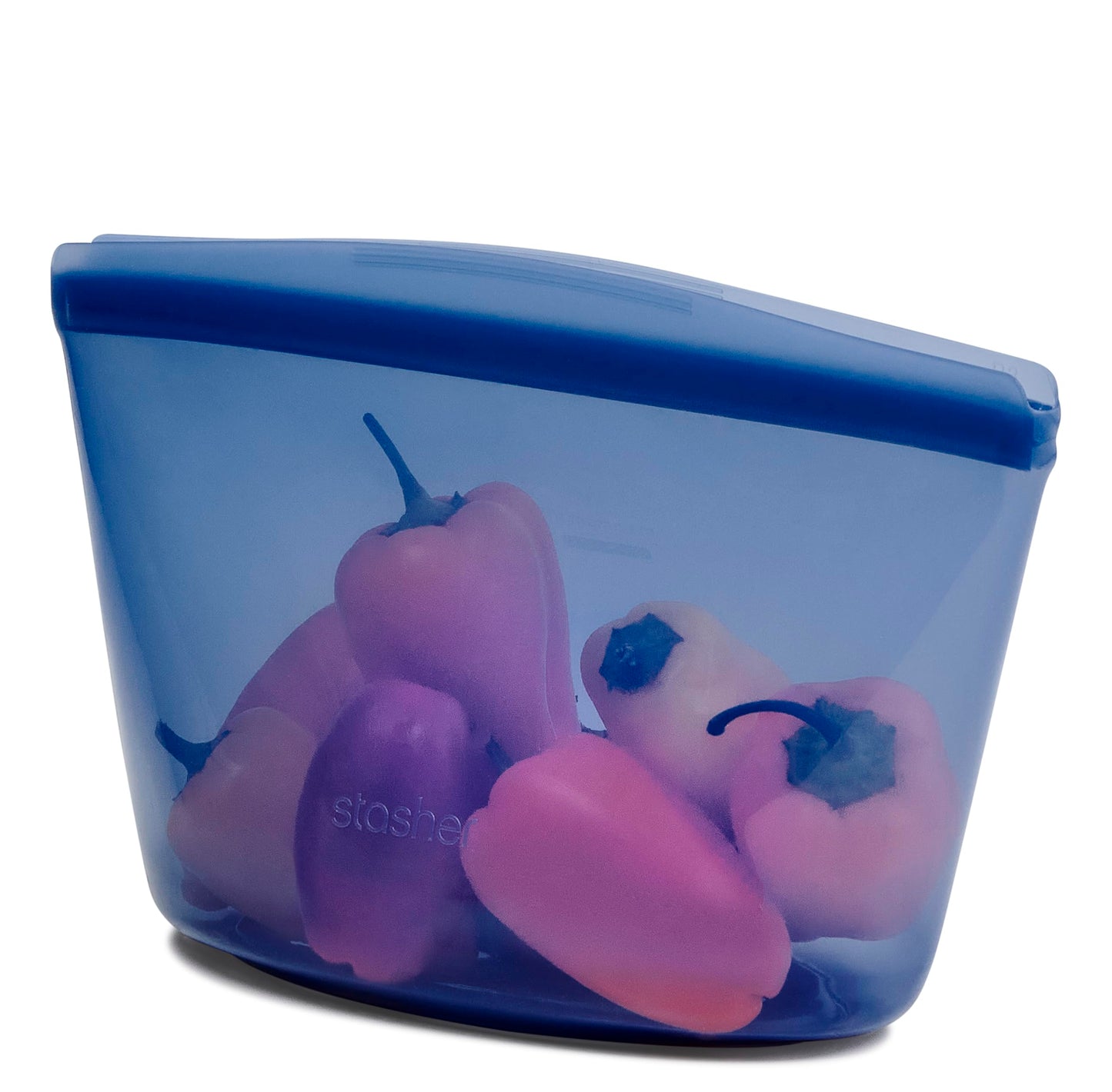 Stasher Silicone Reusable Storage Bag, 2-Cup Bowl, Reusable Freezer Bag, Microwave, Dishwasher, Oven Safe, Sous Vide, Lunch Containers, Eco Friendly, Food Storage Bags, Snack Bags, 16 oz, Lavender