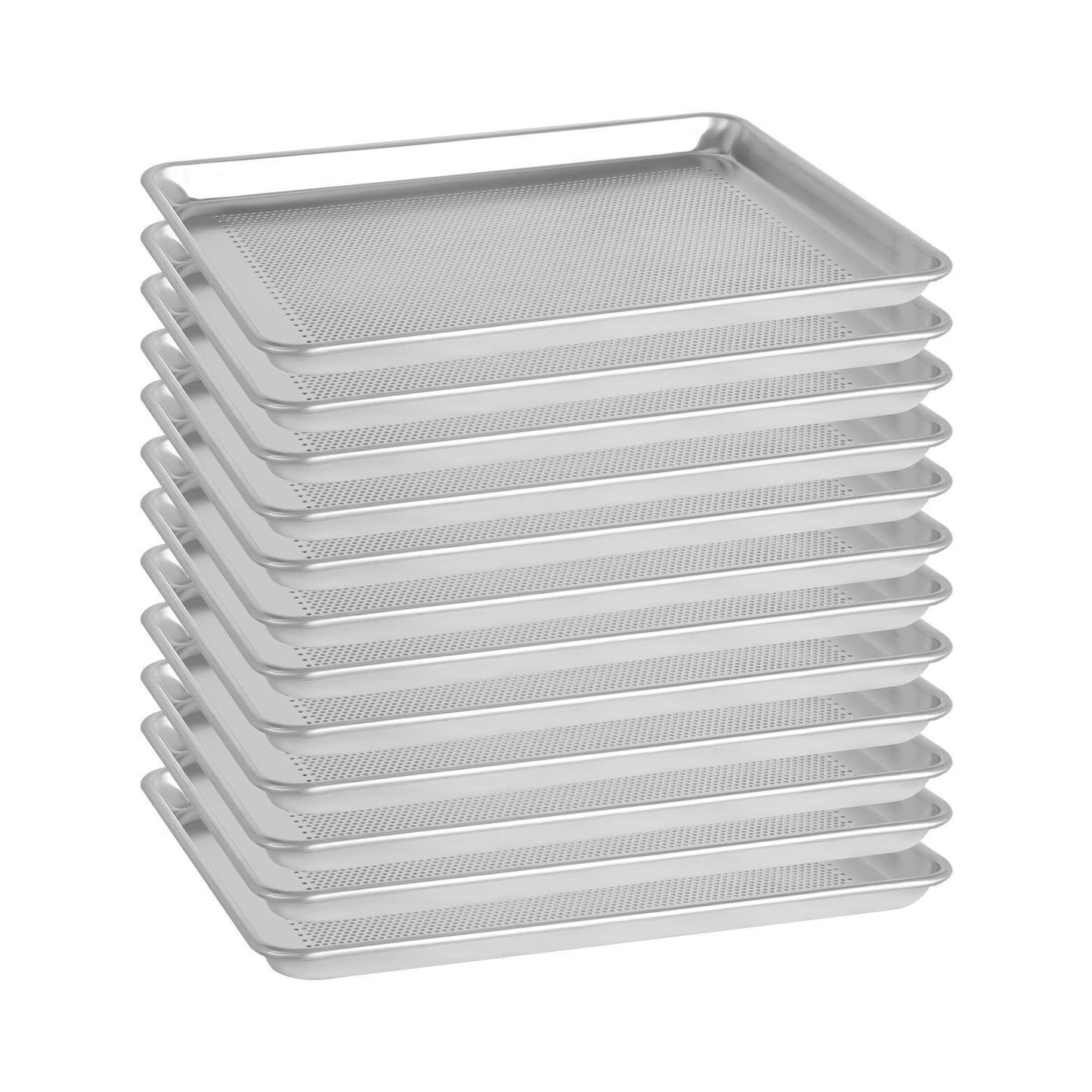 BIEAMA 6 Pack 15" x 21" Baking Sheet Pan, Aluminum Large Size Cookie Sheets