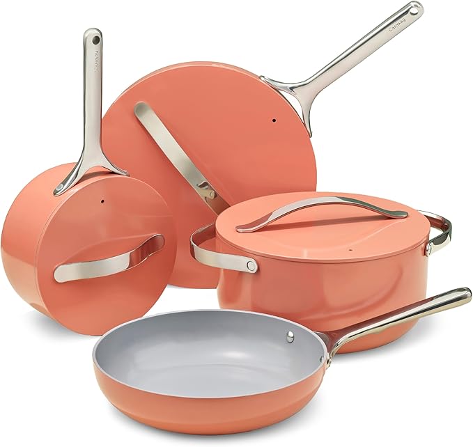 Caraway 16-Piece Deluxe Non-Stick Ceramic Cookware Set